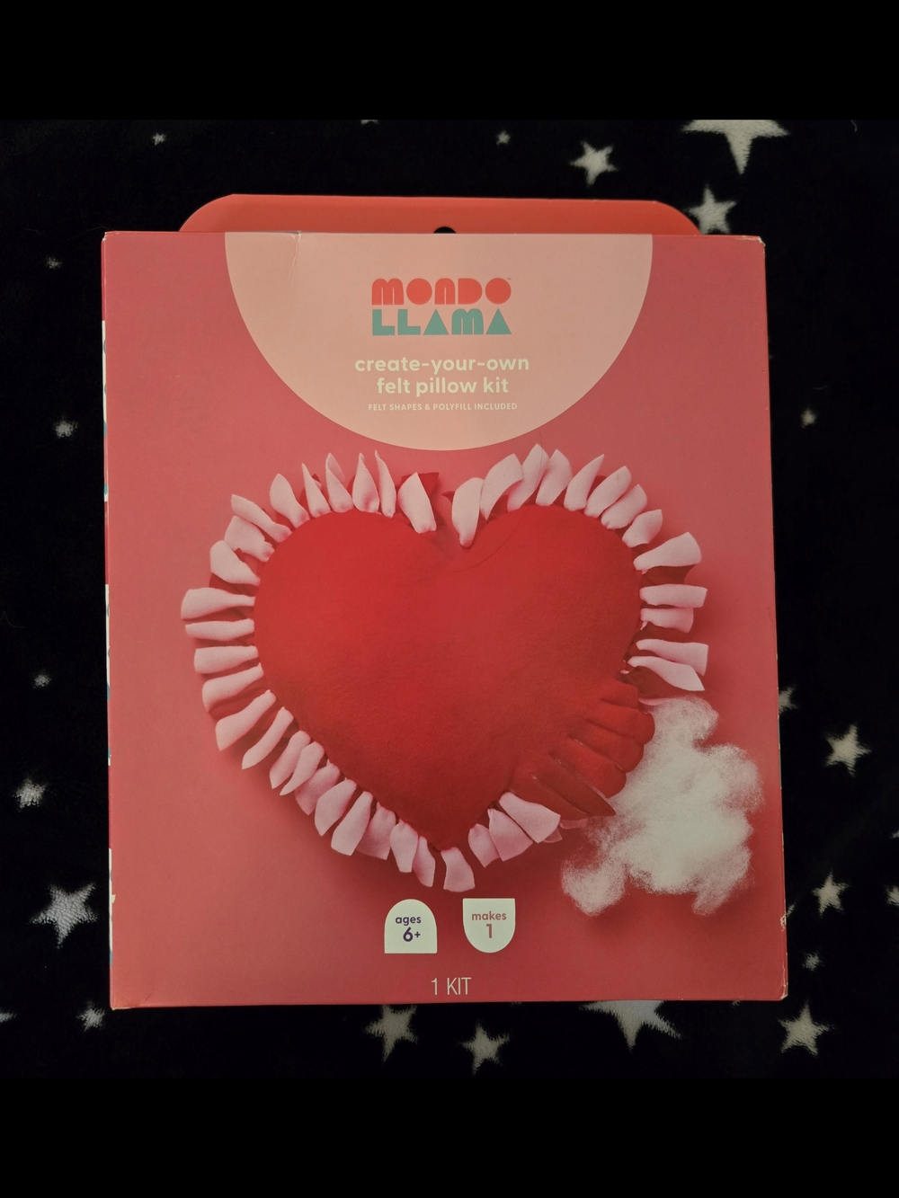 Mondo Llama Red Heart Create-Your-Own Felt Pillow Kit